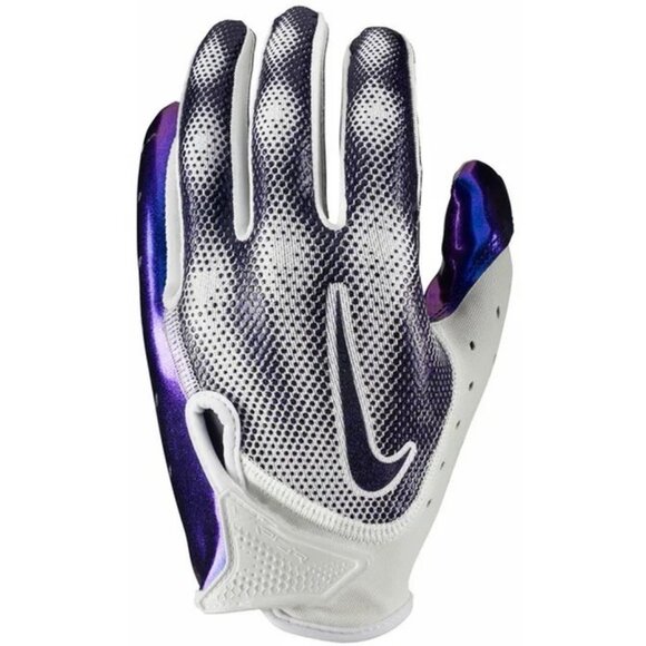 Nike Vapor Jet 7.0 Football Gloves White Purple Size Large NWT - Picture 2 of 6